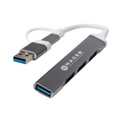 Hub de Puertos USB Naceb Modelo NA-0124 Tipo C