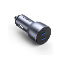 Cargador de coche usb doble Ugreen Gris USB A y C