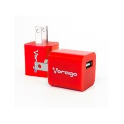 Cargador Vorago USB AU-105 Color Rojo 100V-240V