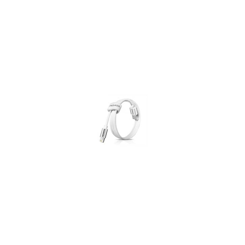 Cable Lightning Adata color Blanco.