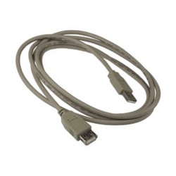 Cable USB Extensión 1.8mts IC-165211 Gris