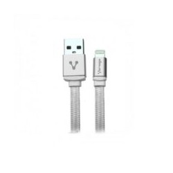 Cable Vorago CAB-119 USB a APPLE IPHONE, Blanco 1M.