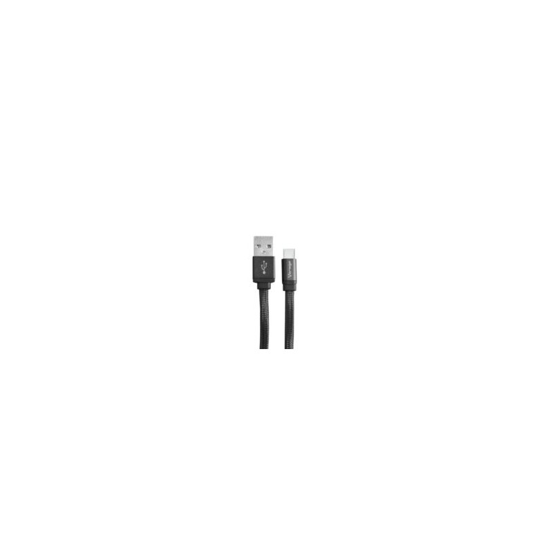 Cable Vorago Tipo «C» Color Negro 1 Mtro. CAB-123