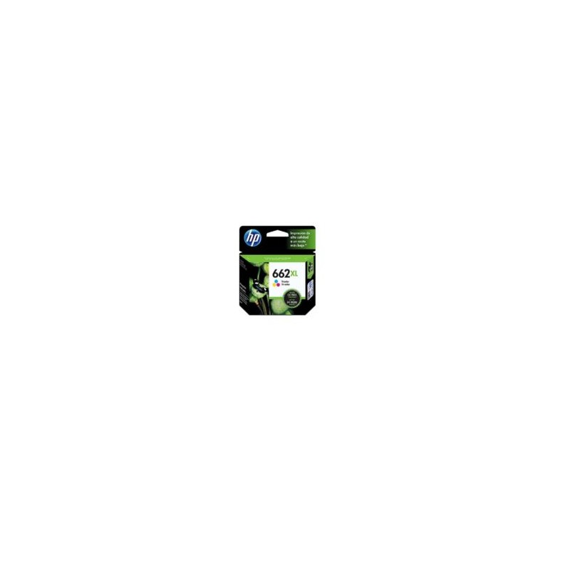 Cartucho de Tinta HP #662XL Tricolor Alto Rendimiento CZ106A