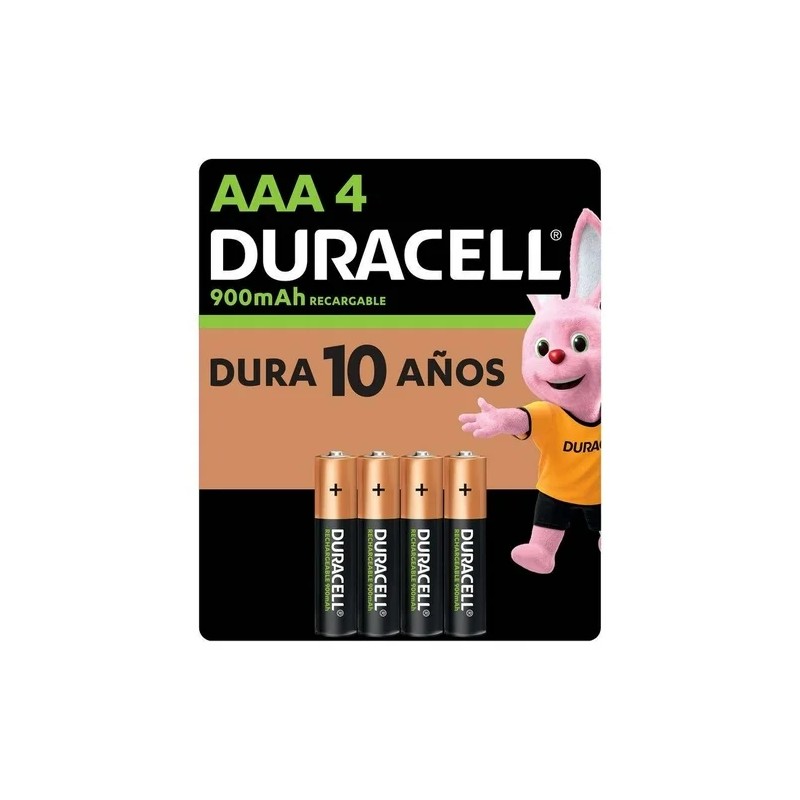 Batería Recargable Duracell AAA con 4