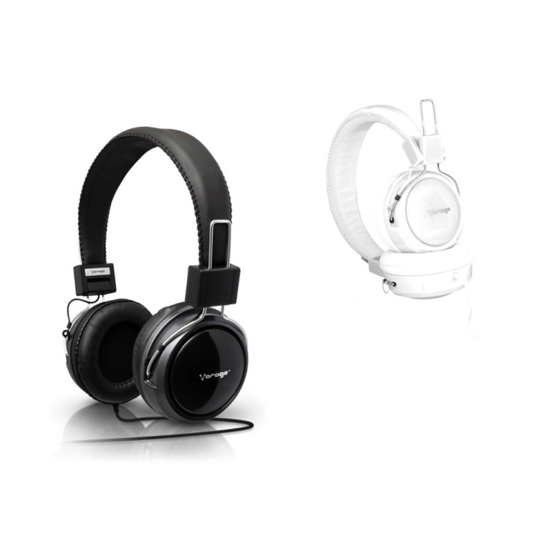 Audifonos con diadema Vorago, HP-300, Blanco.