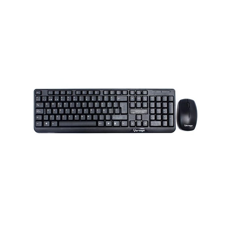 Kit de teclado y mouse inalambrico Vorago km-302 Negro