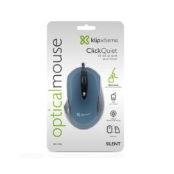 Mouse Alambrico KLIP XTREME Silencioso Modelo KMO-250BL