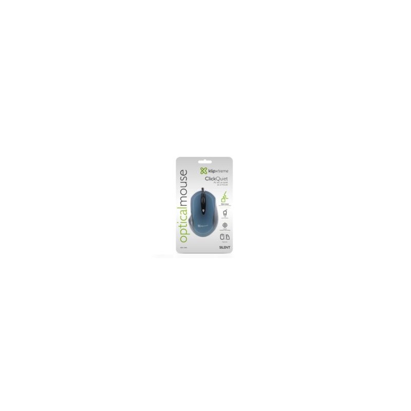 Mouse Alambrico KLIP XTREME Silencioso Modelo KMO-250BL